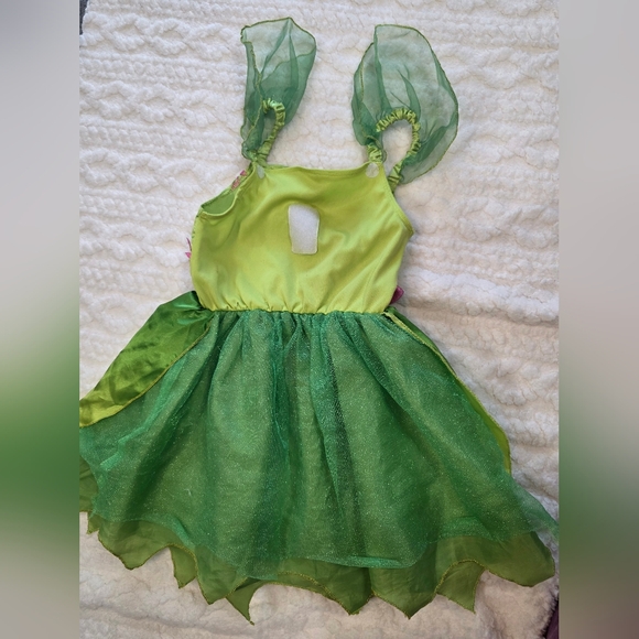 Disney Tinker Bell Costume Dress Girls 4–6 | No Wings - Picture 4 of 4